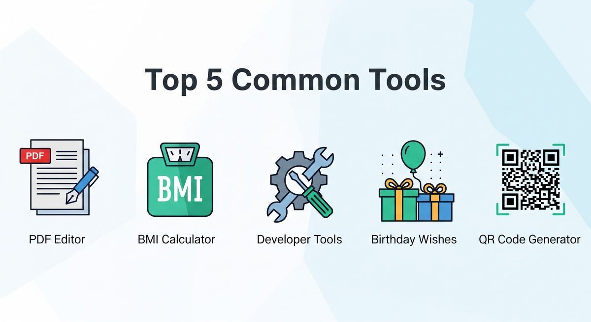 Top 5 Common Tools You Can Use Anytime